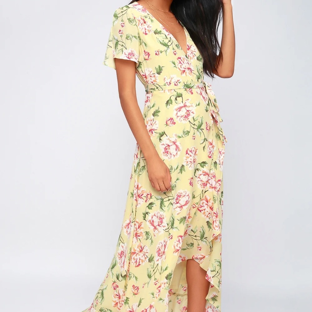 Lulus sense of wonder wrap dress